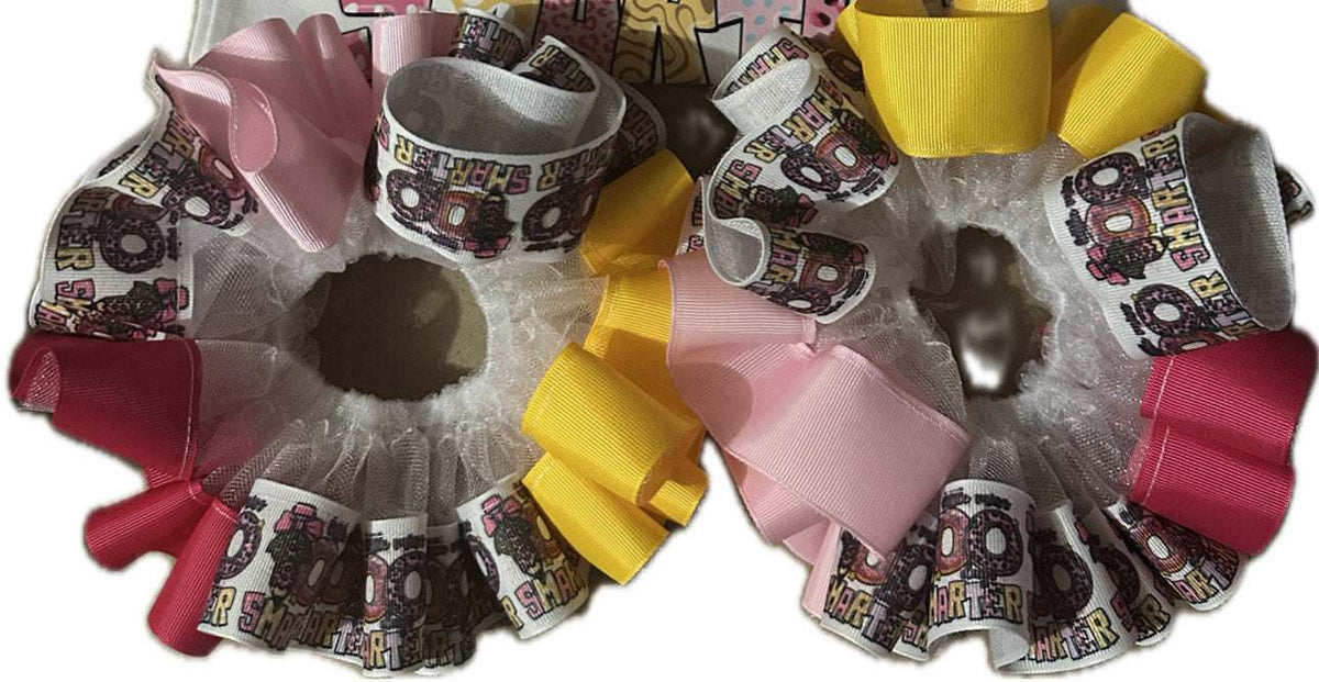 colorful custom anklets with bows and printed fabric designs for stylish wear