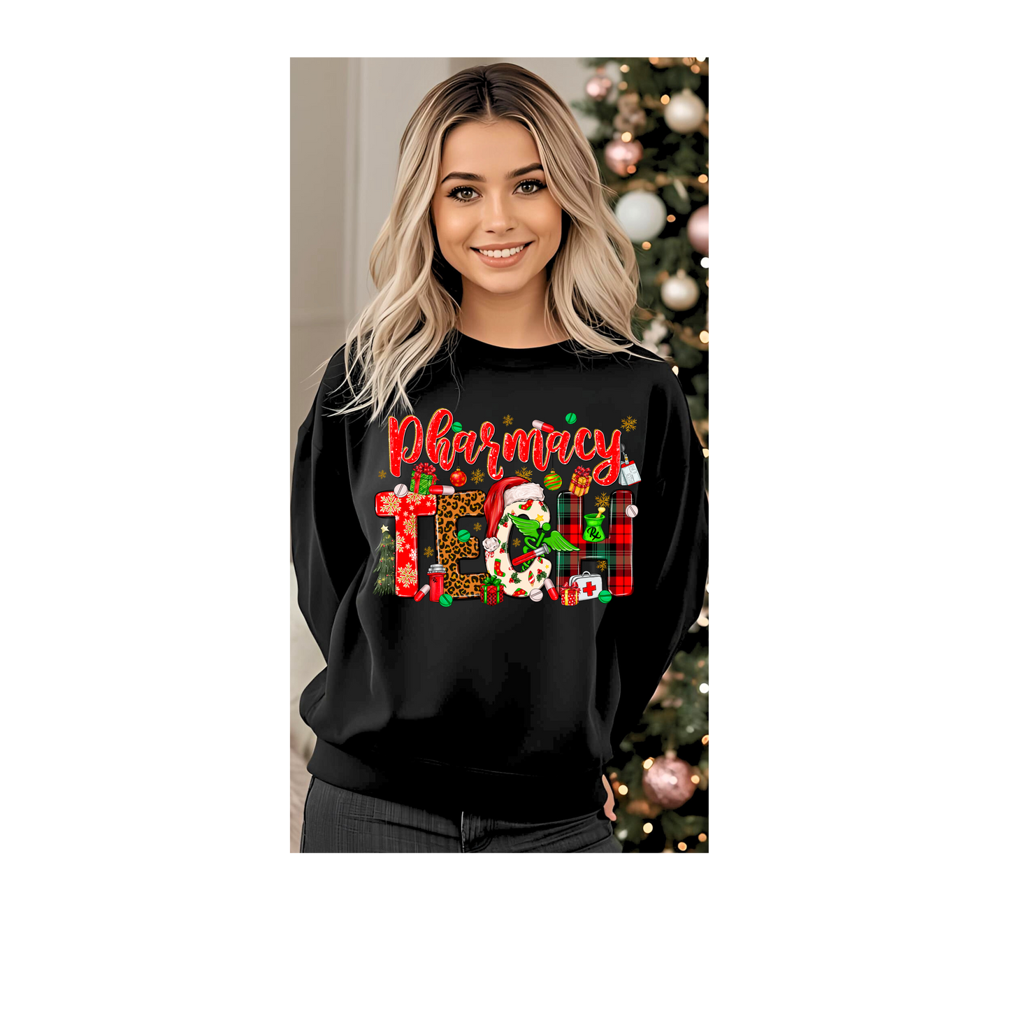 Pharmacy Tech Christmas Pullover