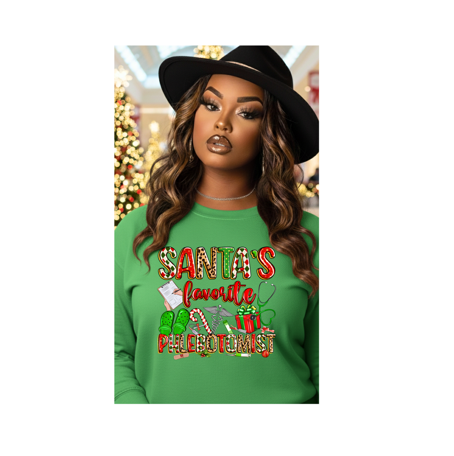 Santa's Favorite Phlebotomist Pullover