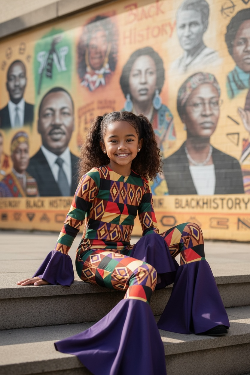 Black History Flared One Piece