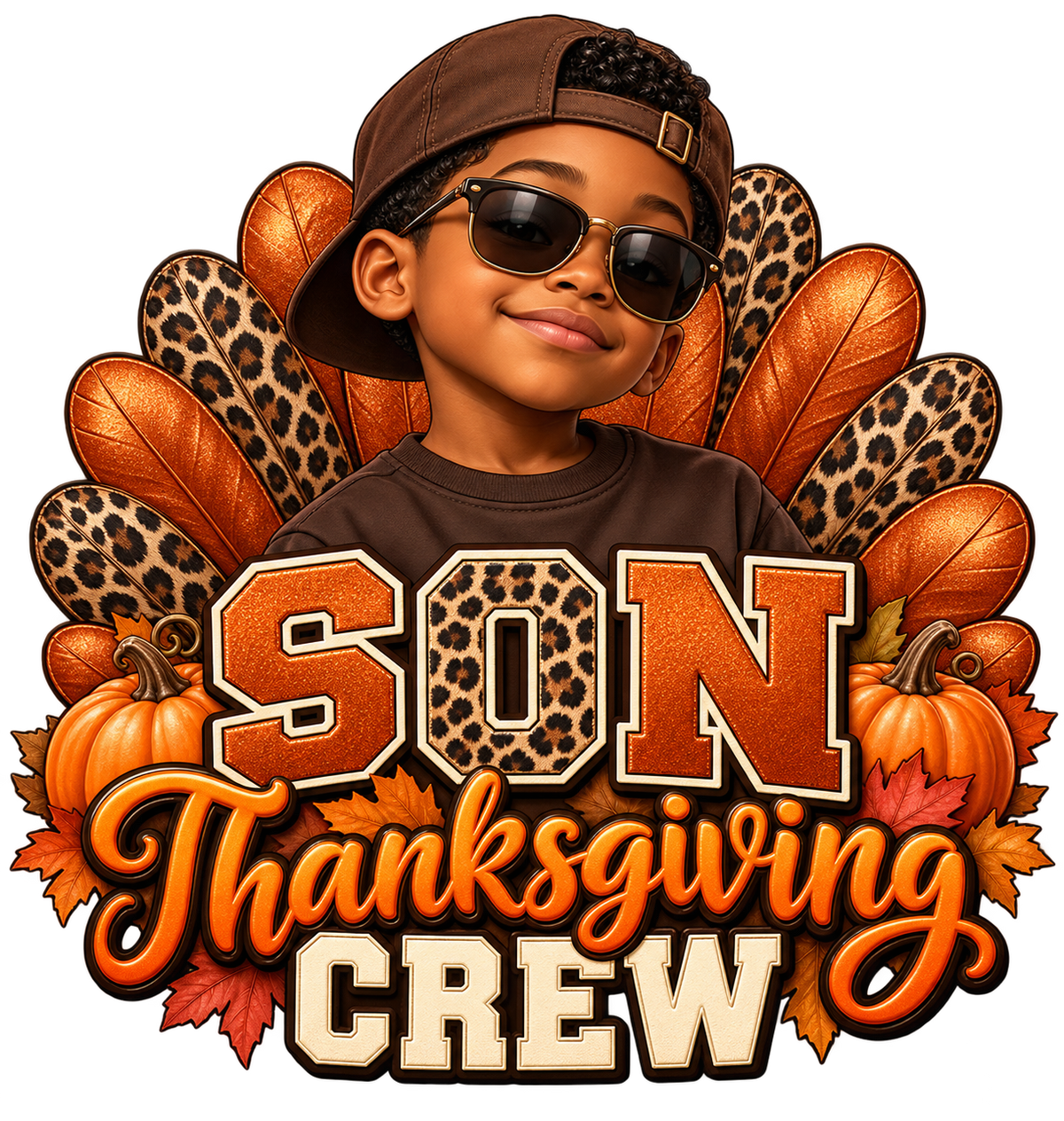 Son Thanksgiving Crew — DTF Print design