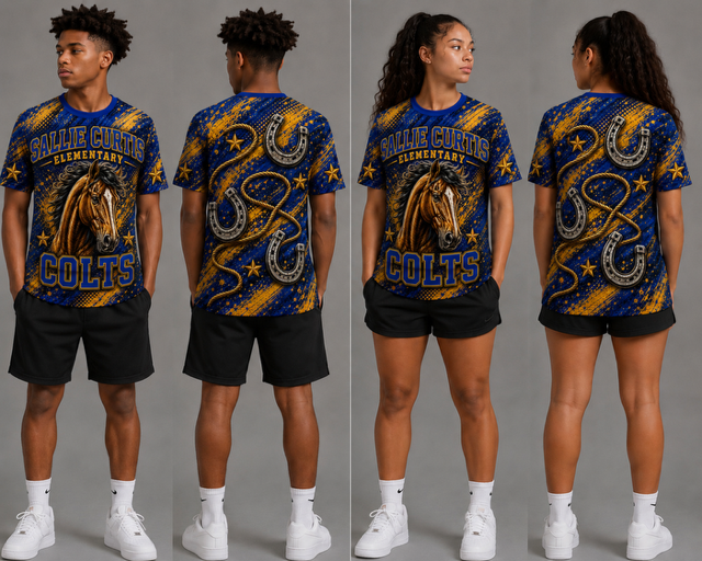 Sallie Curtis Elementary Colts Spirit Shirt