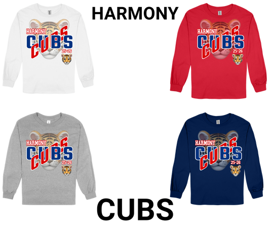 Harmony Cubs-LONG SLEEVE SPIRIT SHIRT