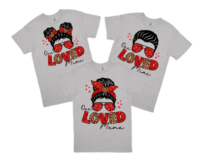 Mom, Daughter, and Son Valentine's Day Shirt
