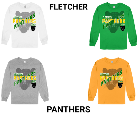 Fletcher Panthers-LONG SLEEVE SPIRIT SHIRT