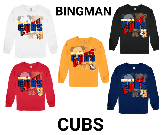 Bingman Cubs-LONG SLEEVE SPIRIT SHIRT