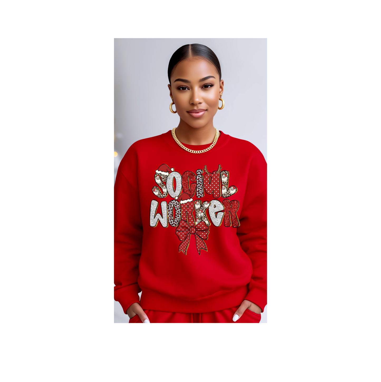 Social Worker Christmas Pullover