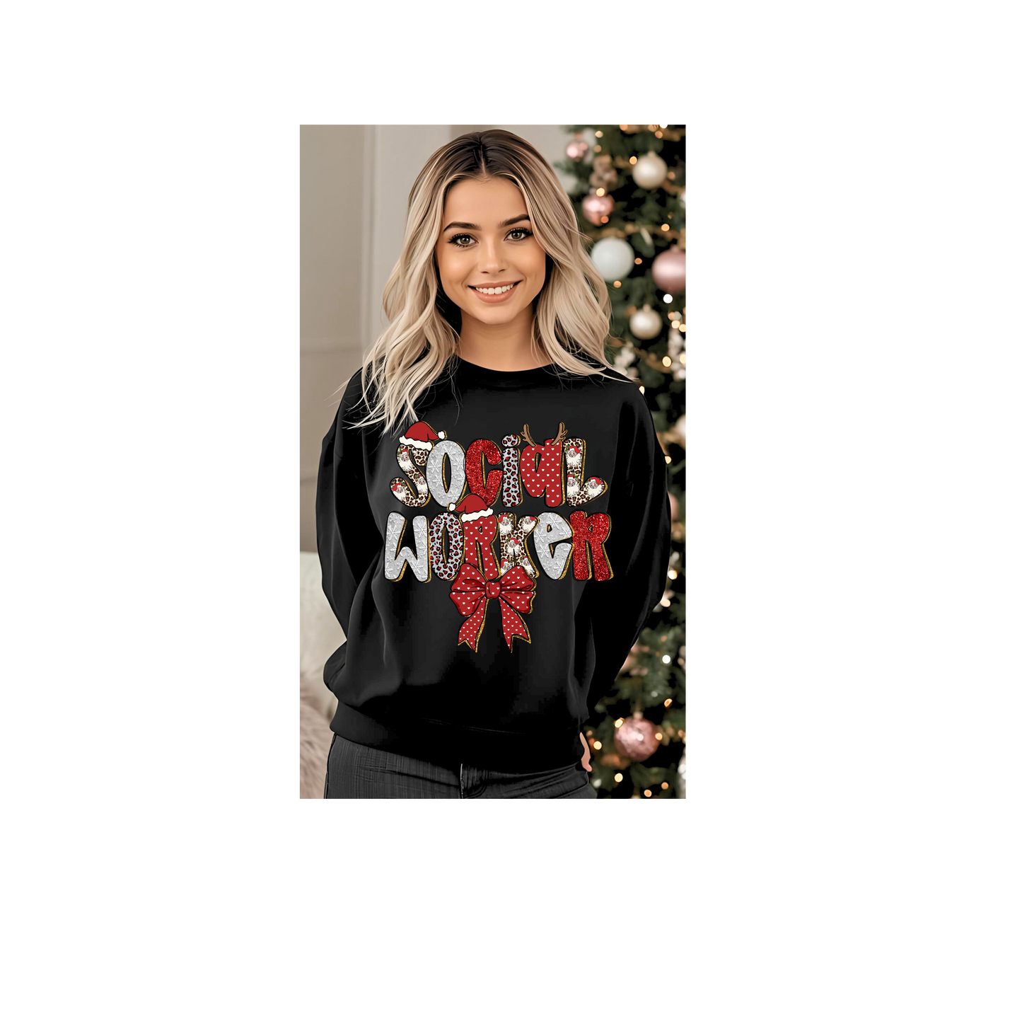 Social Worker Christmas Pullover