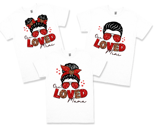 Mom, Daughter, and Son Valentine's Day Shirt