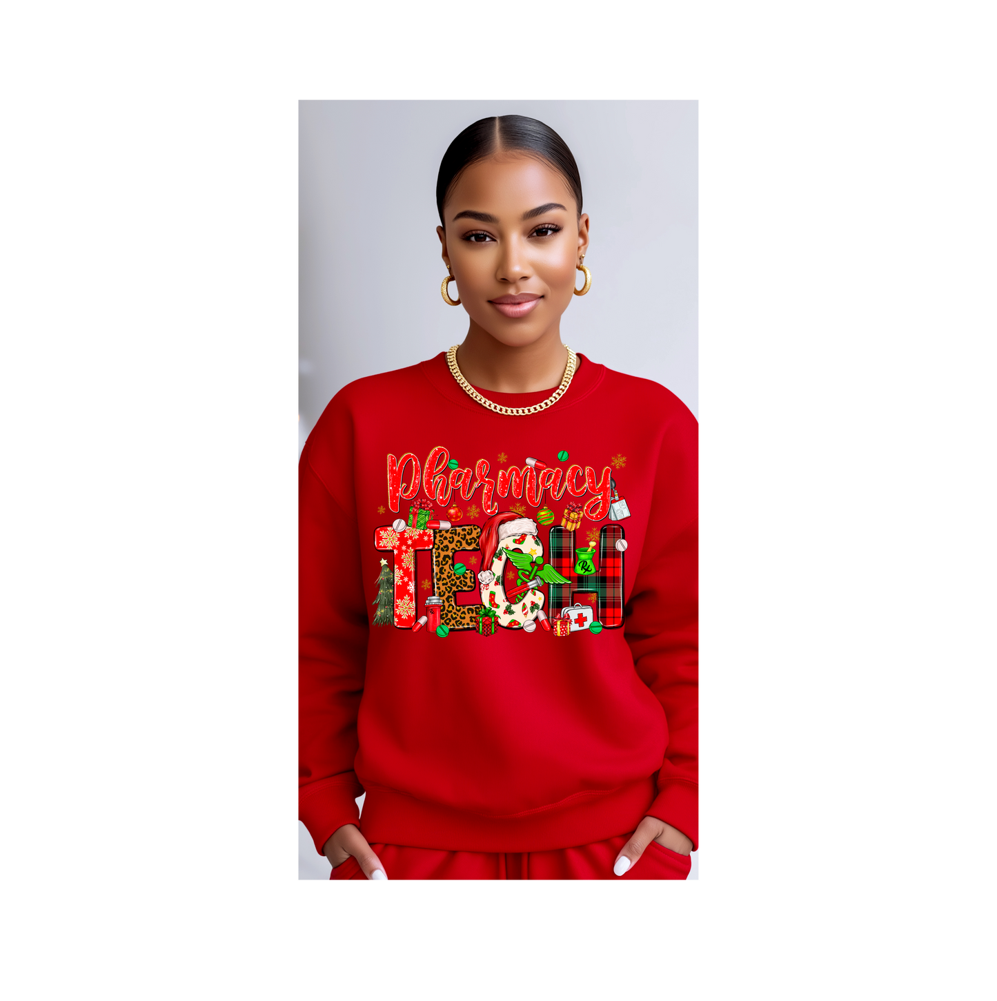 Pharmacy Tech Christmas Pullover