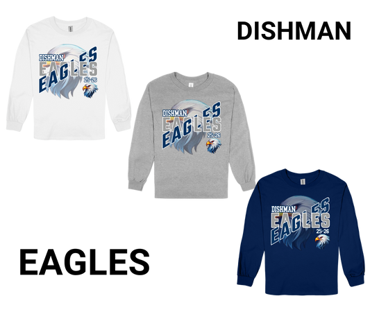 Dishman Eagles-LONG SLEEVE SPIRIT SHIRIT