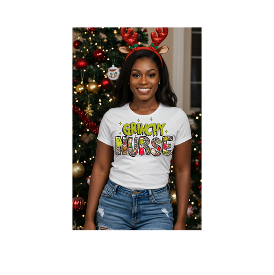 Grinchy School  Nurse Shirt