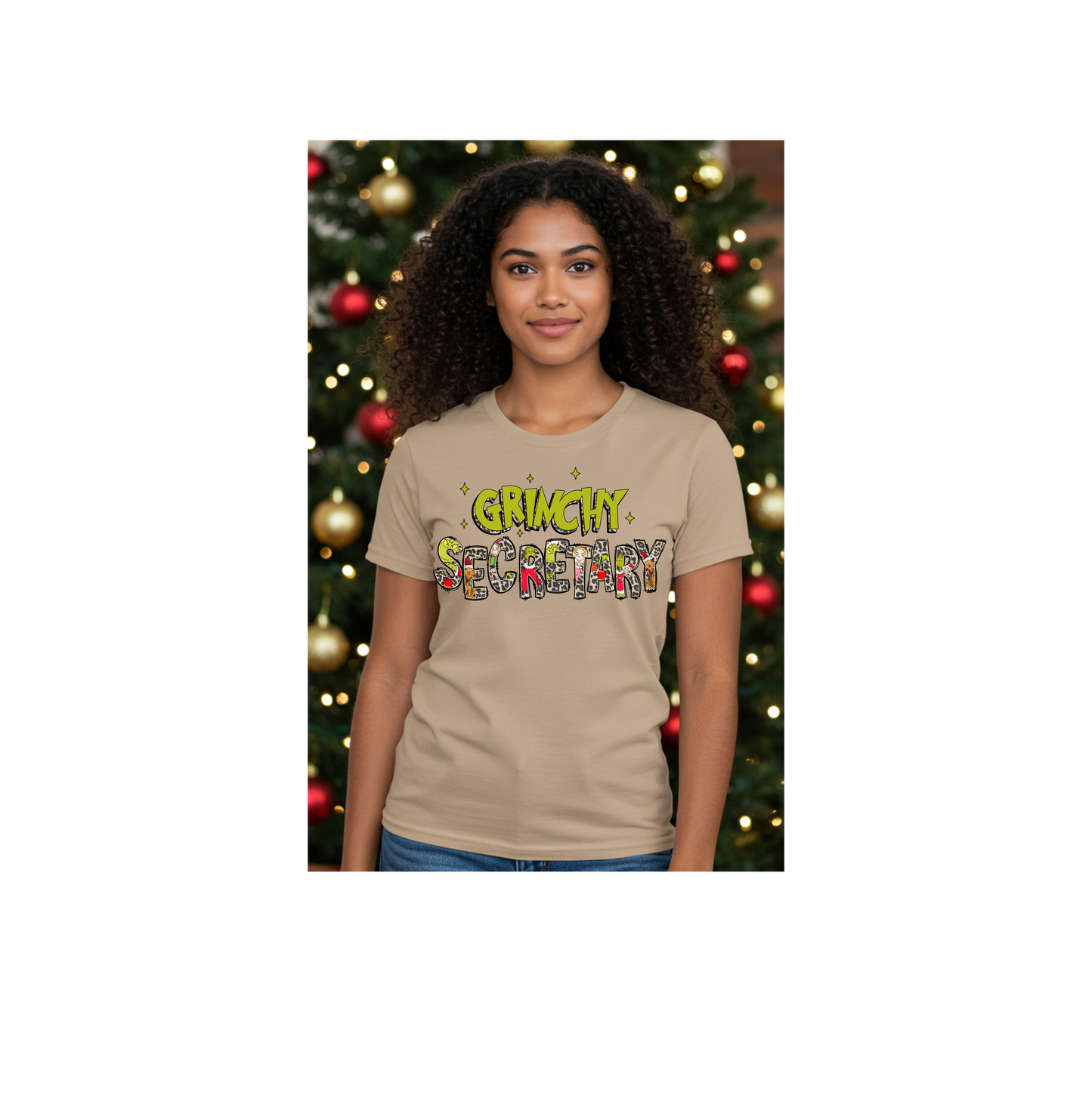 Grinchy School Secretary Shirt