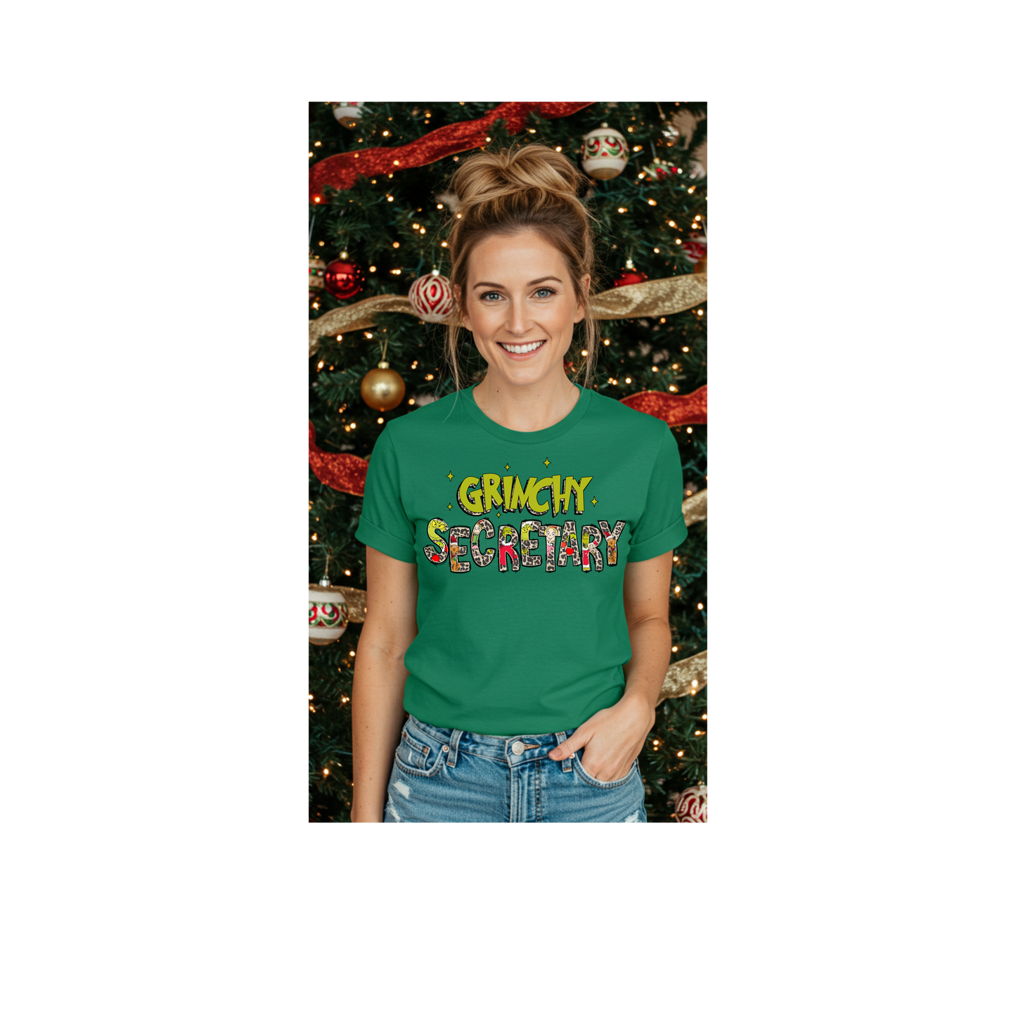 Grinchy School Secretary Shirt