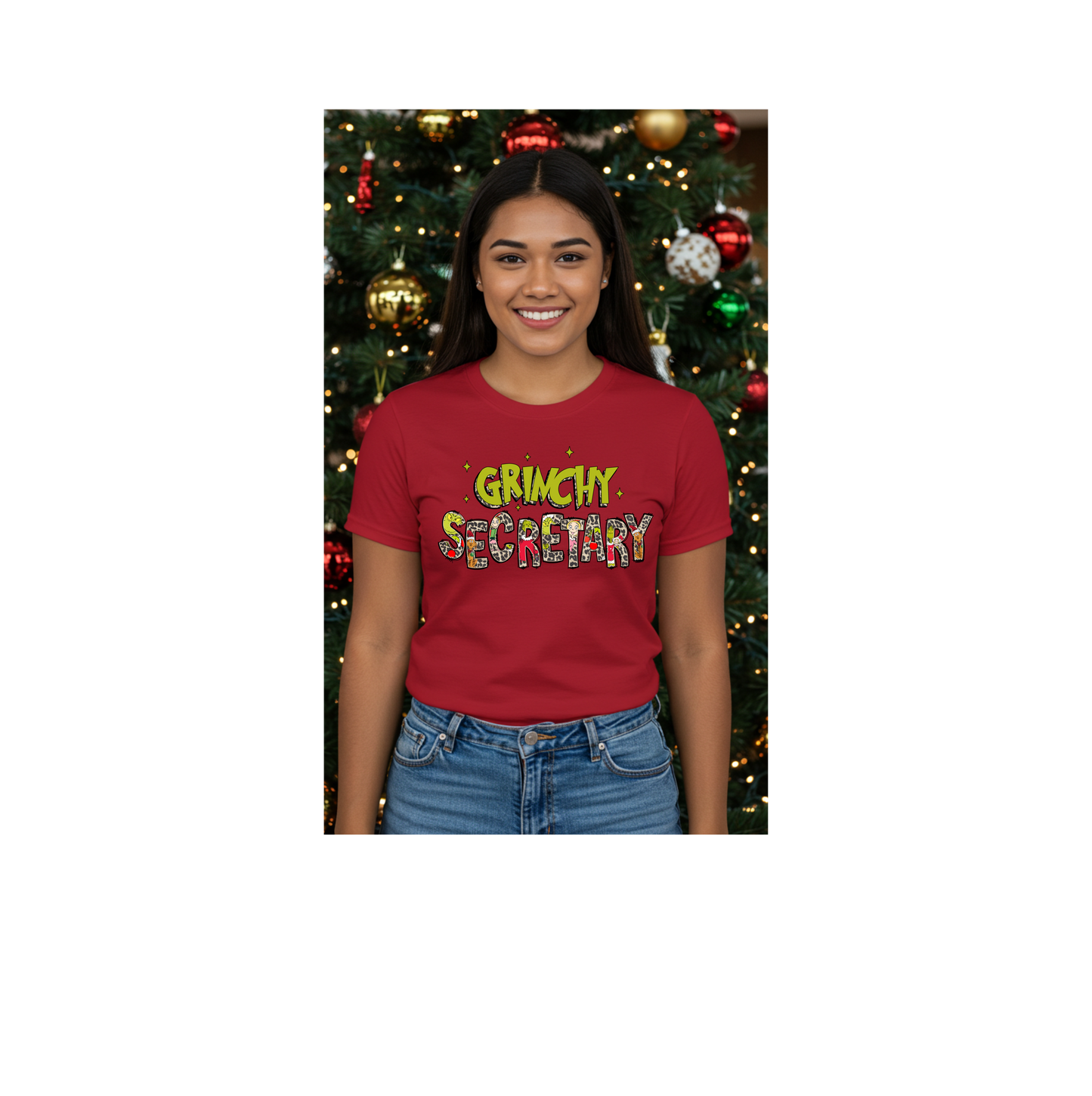 Grinchy School Secretary Shirt