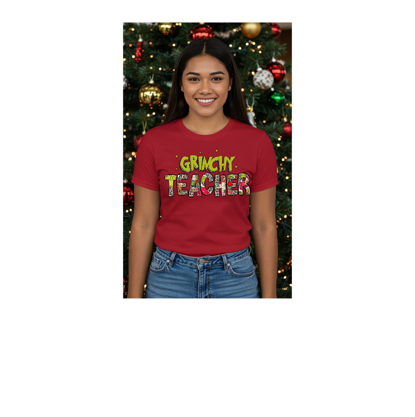 Grinchy Teacher Shirt