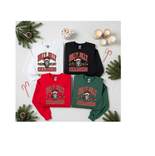 Holly Jolly Chargers pullover