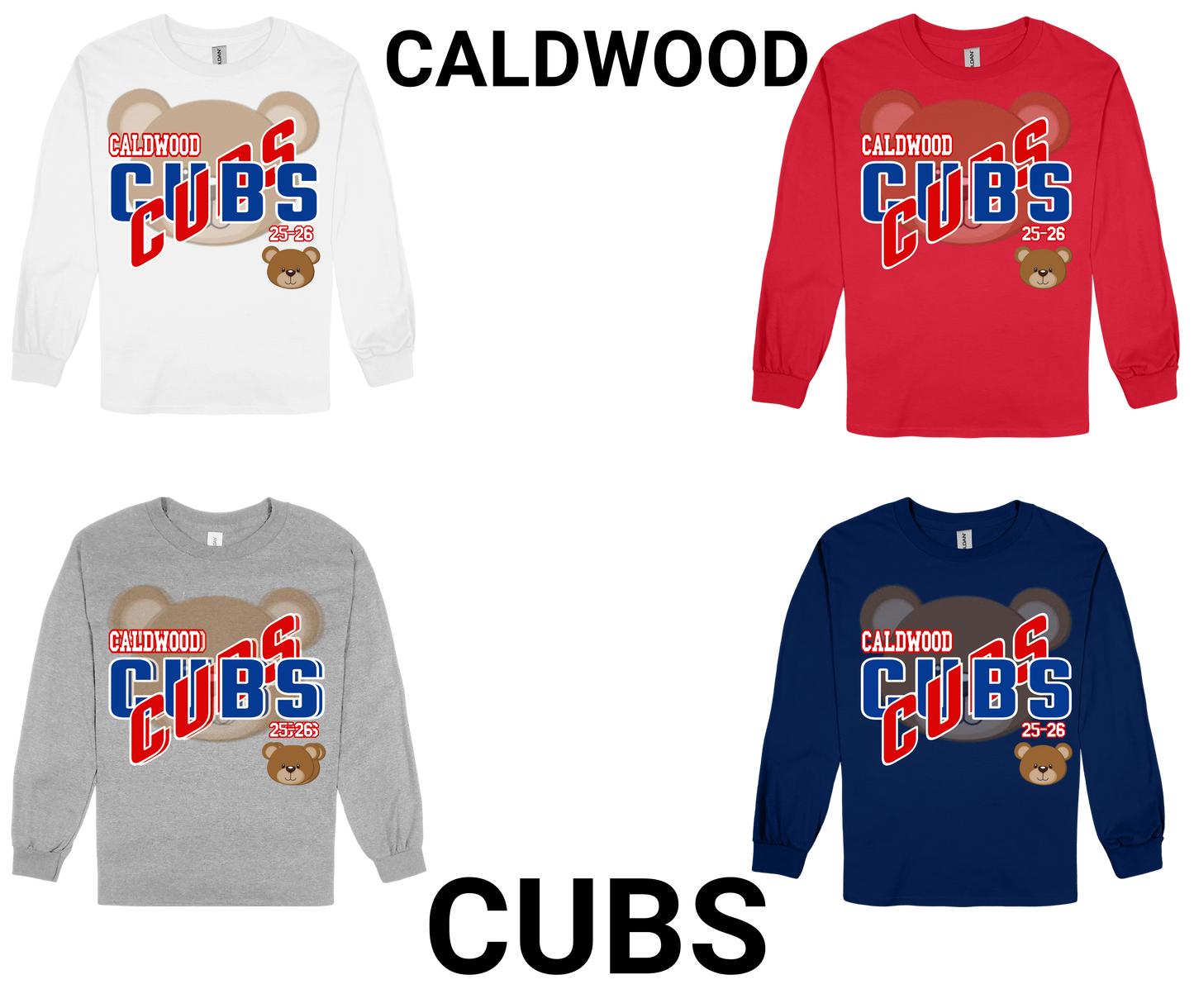 Caldwood Cubs-LONG SLEEVE SPIRIT