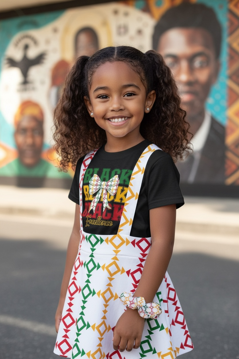 Black History Shirt,Skirt, Scrunchie Set