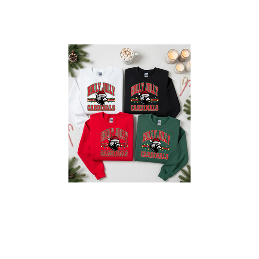 Holly Jolly Cardinals Pullover