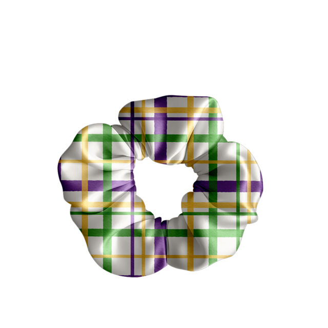 Mardi Gras Skirt Set with Scrunchie