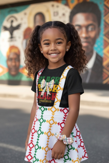 Black History Skirt Set with Scrunchie