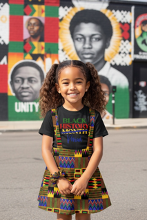 Black History Skirt Set with Scrunchie