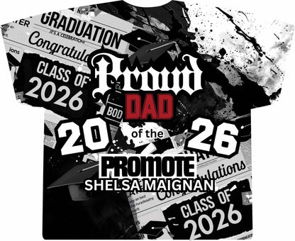 Shelsa Maignan 3d Grad Shirts Front/Back (Dad)