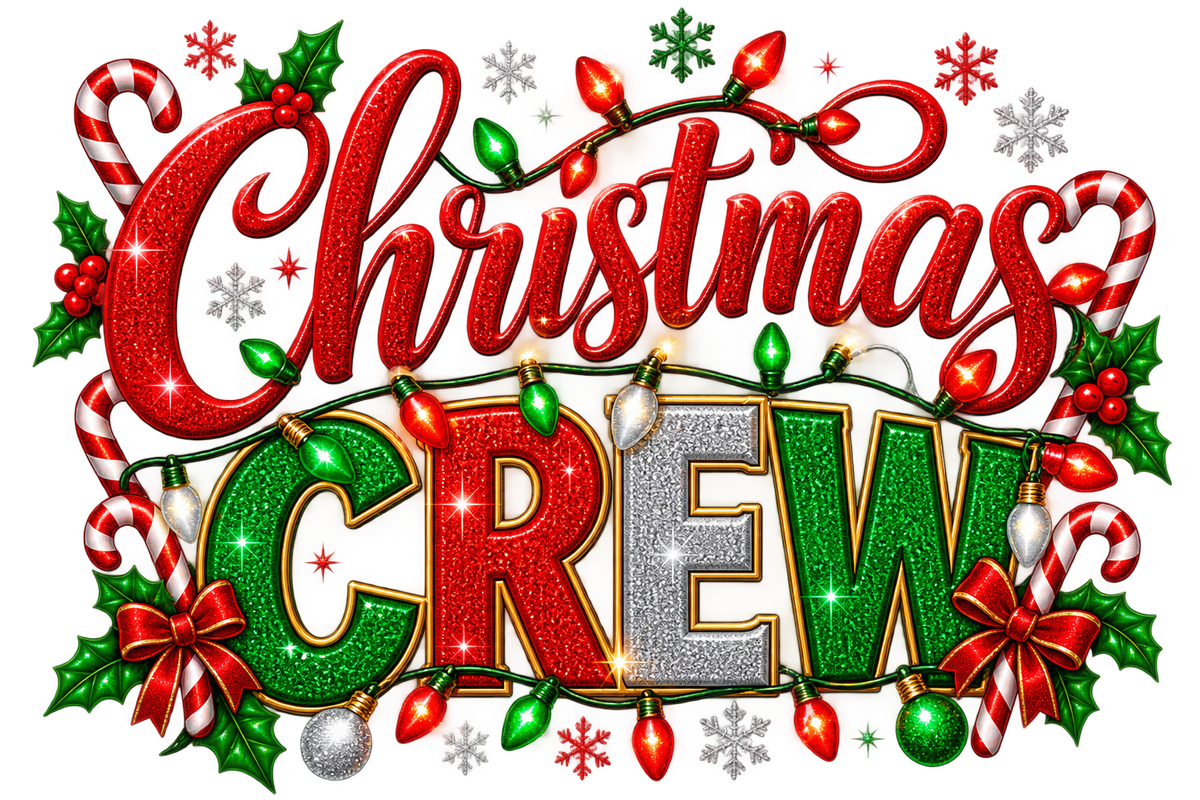 Christmas Crew — Holiday Lights dtf artwork