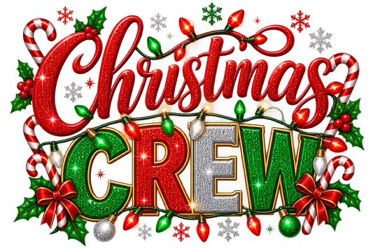Christmas Crew — Holiday Lights dtf artwork