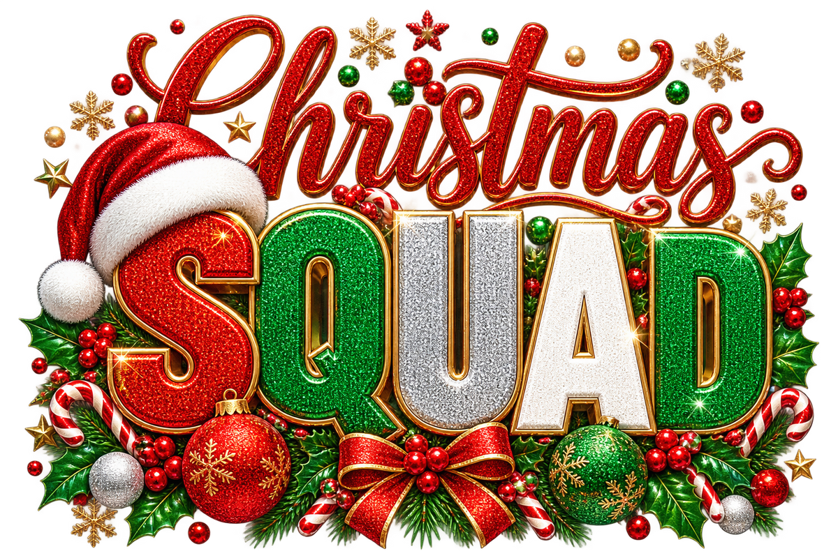 Christmas Squad dtf artwork