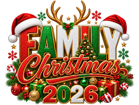 Family Christmas 2026 dtf artwork