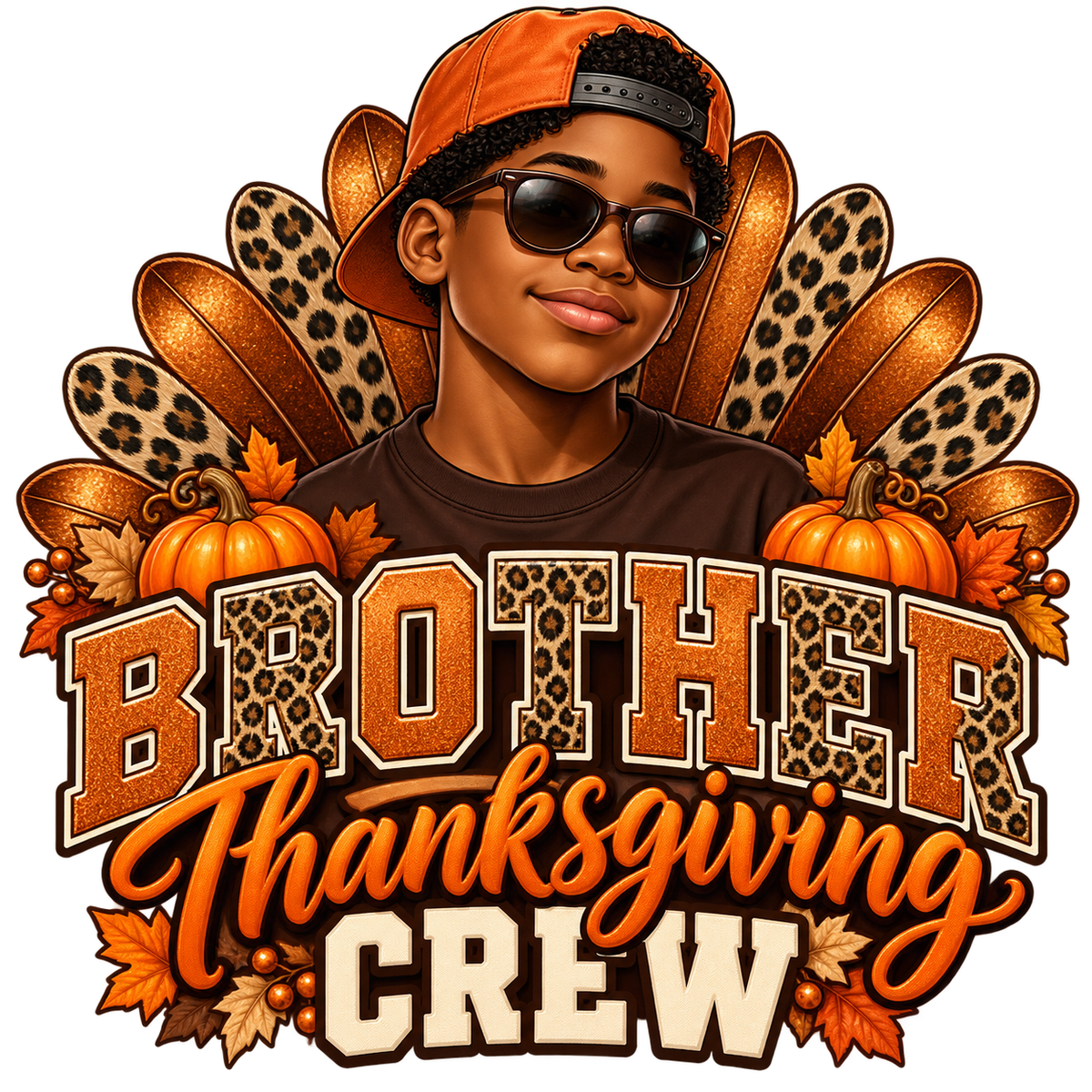 Brother Thanksgiving Crew — DTF Print design