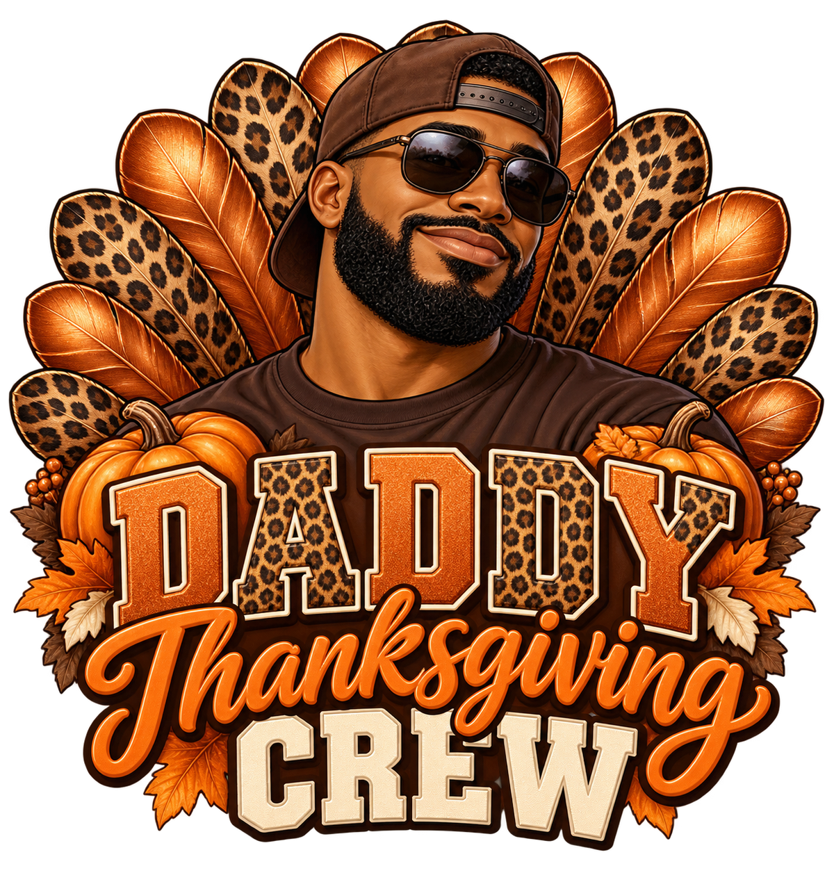 Daddy Thanksgiving Crew — DTF Print design