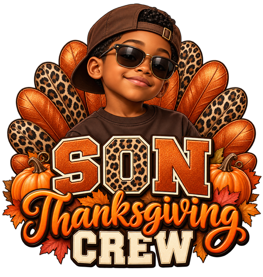 Son Thanksgiving Crew — DTF Print design