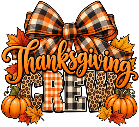 Thanksgiving Crew — DTF Print design