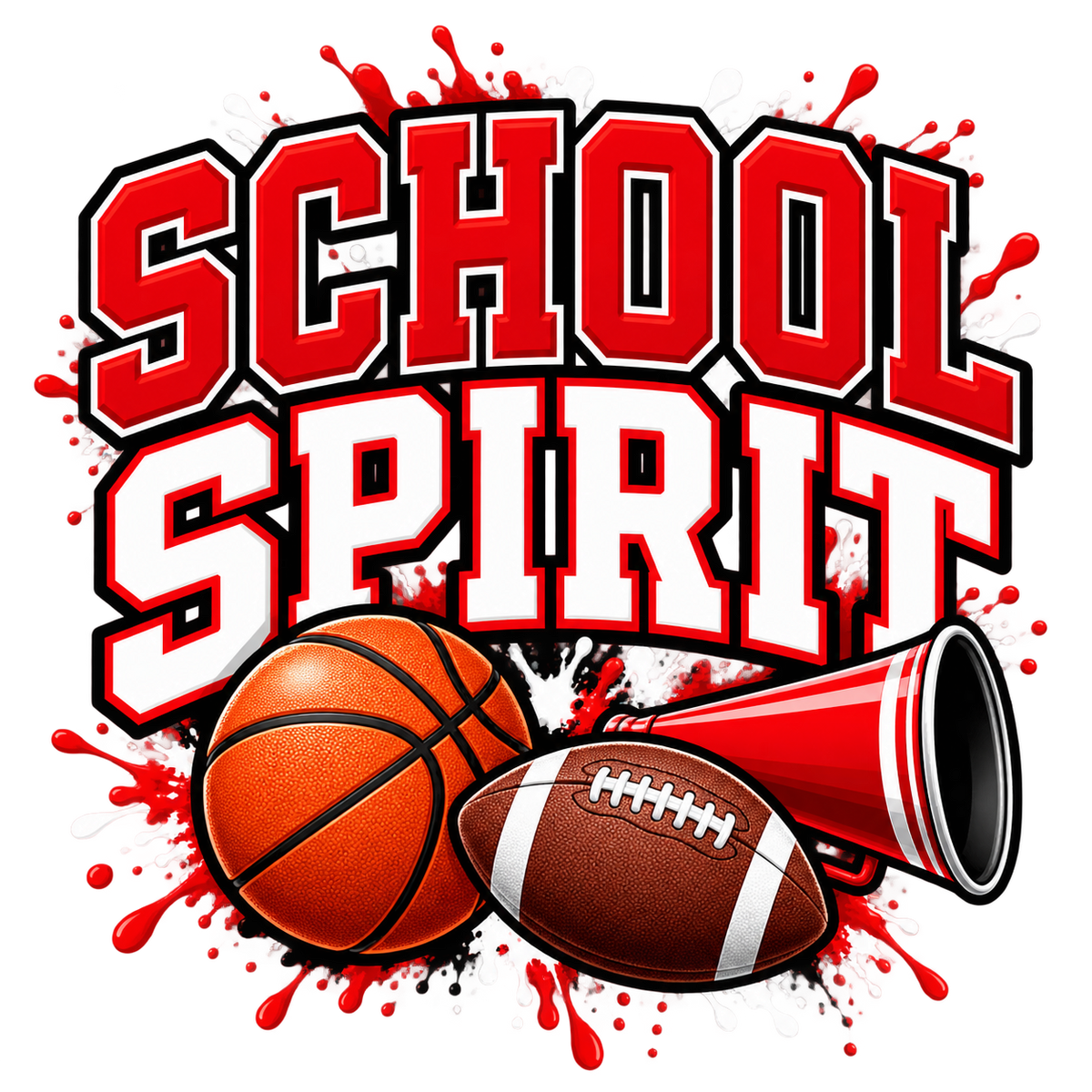 School Spirit — DTF Transfer design