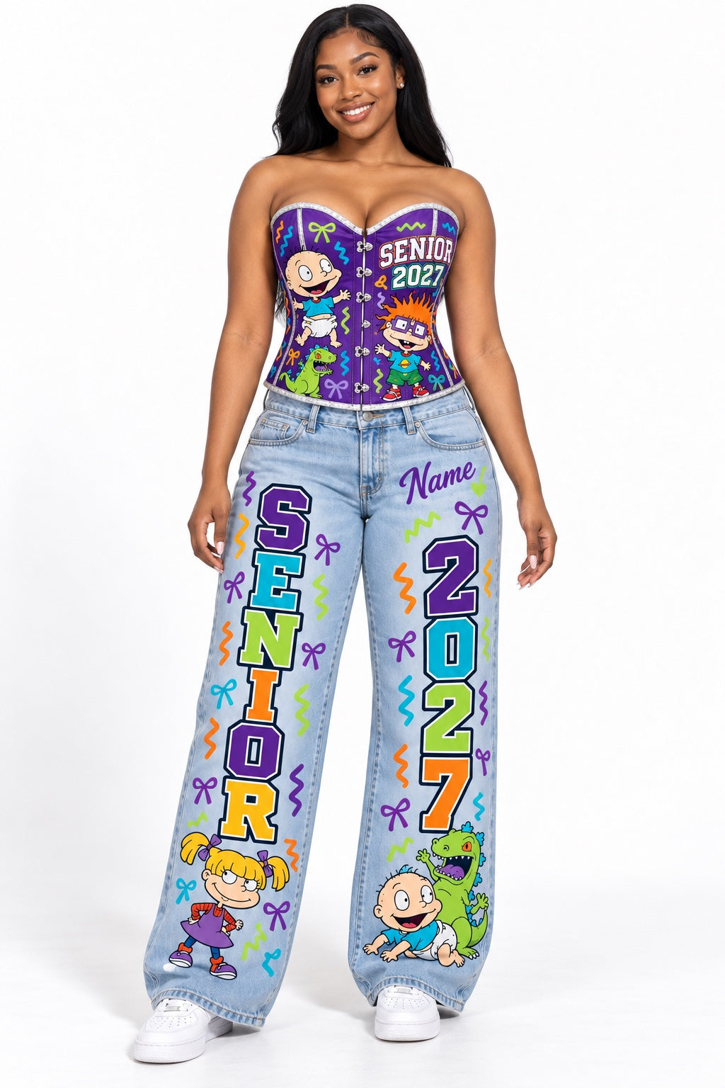 Rugrats Senior 2027 Corset & Jeans Set mockup