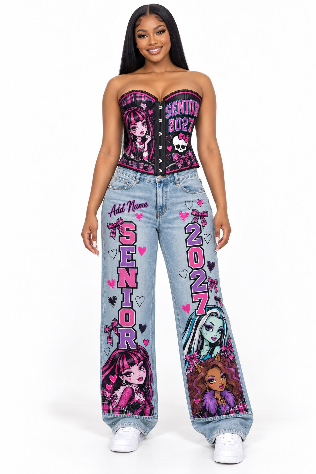 Monster High Senior 2027 Corset & Jeans Set mockup