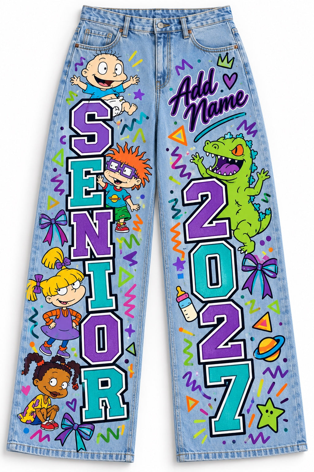 Rugrats Senior 2027 Custom Jeans — Pants Only design mockup