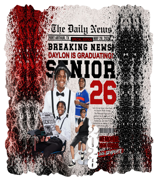 Daylon's Grad Shirt #2 (middle pic)