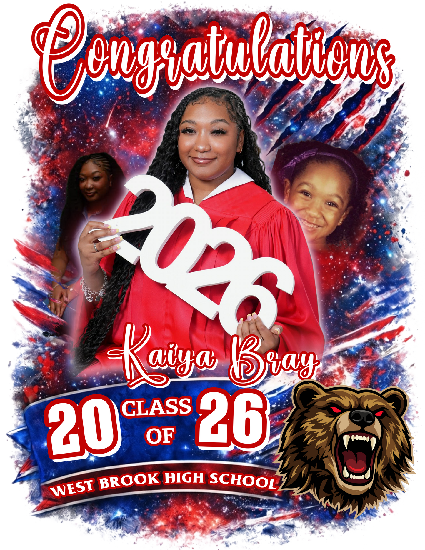 Kaiya Bray Grad Shirts