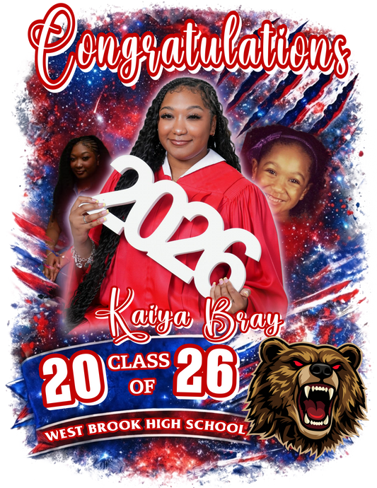 Kaiya Bray Grad Shirts